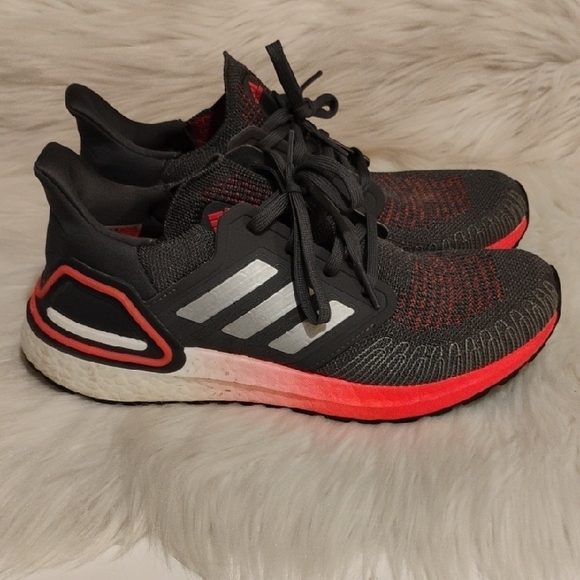 SALE! Adidas Grey & Pink Ultraboost Athletic Sneakers (X-65 CRATE) - Picture 4 of 12